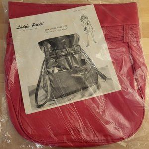 Lady's Pride Tote-All Draw String Pouch Tote "Leather like Mello" NEW in sealed